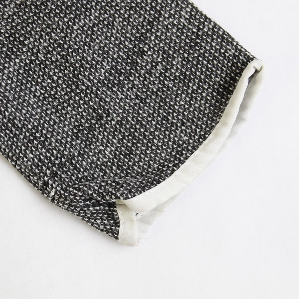 Paper Crane Black White Hi Lo Long Sleeve Blouse Pullover Top Women's Size Small