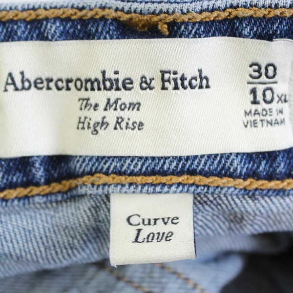 Abercrombie & Fitch Women's Blue Jeans Size 30 / 10XL Curve Love High Rise Mom
