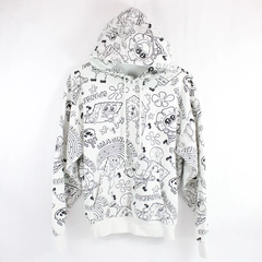 Nickelodeon Black and White SpongeBob SquarePants Hoodie Women's Size Medium