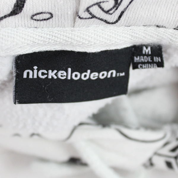 Nickelodeon Black and White SpongeBob SquarePants Hoodie Women's Size Medium