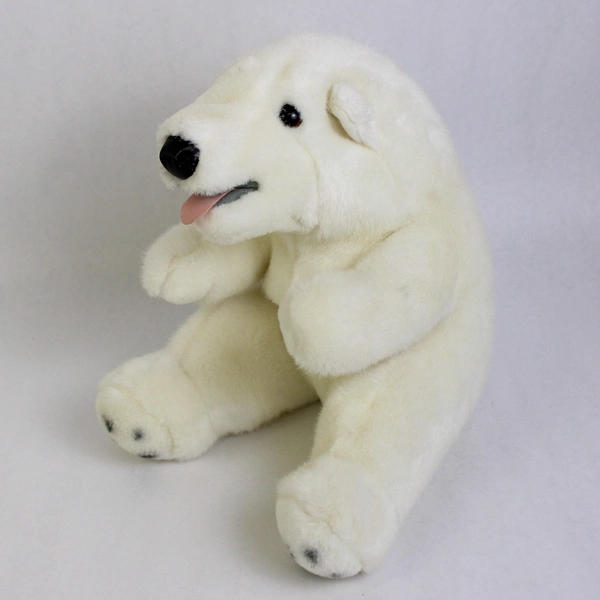 Lot of 5 White Polar Bear Stuffed Animals Varied Sizes