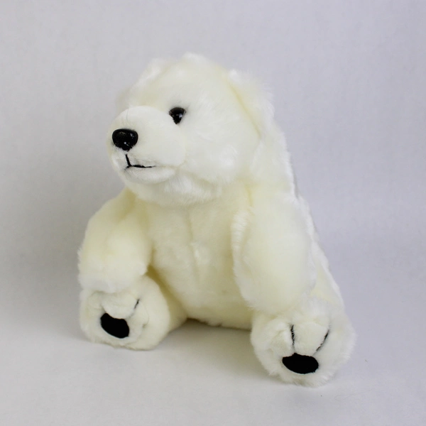 Lot of 5 White Polar Bear Stuffed Animals Varied Sizes