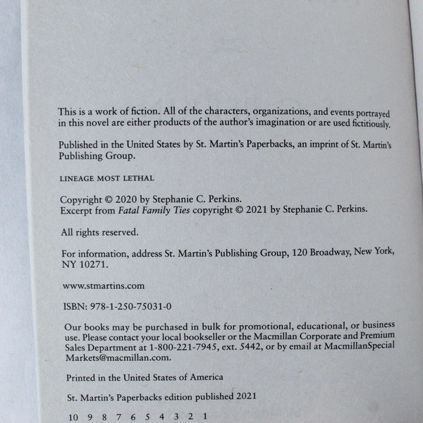 An Ancestry Detective Mystery: Lineage Most Lethal by S.C. Perkins 2021