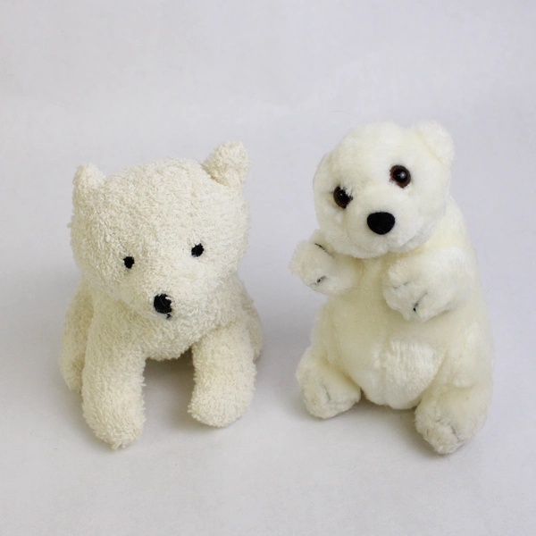 Lot of 6 White Polar Bear Stuffed Animals Varied Sizes