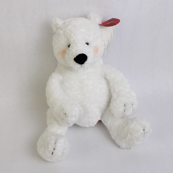 Lot of 6 White Polar Bear Stuffed Animals Varied Sizes