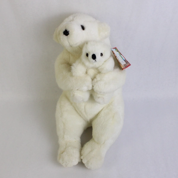 Lot of 6 White Polar Bear Stuffed Animals Varied Sizes