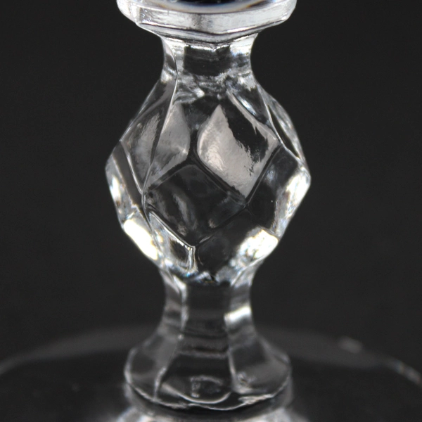 Set of 2 Morgantown 6.25" Crystal Water Goblets 7689-1 Berry Leaf Pattern