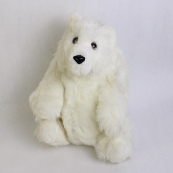 Lot of 5 White Polar Bear Soft Stuffed Animals Varied Sizes