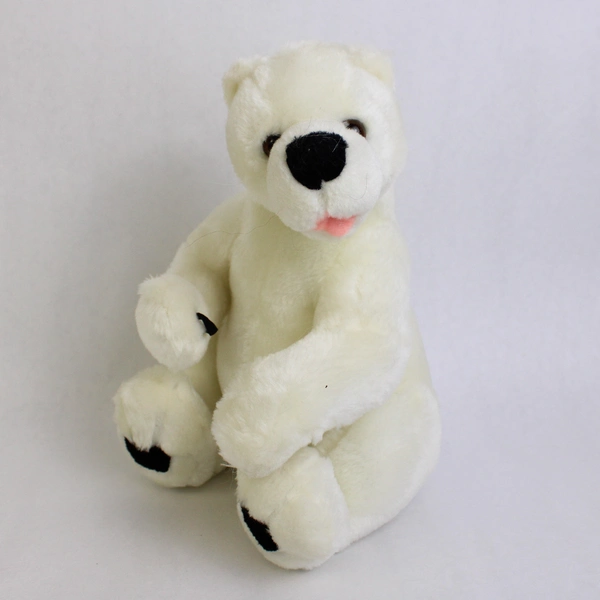 Lot of 5 White Polar Bear Soft Stuffed Animals Varied Sizes