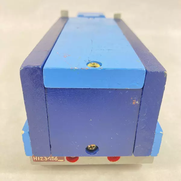 Home Depot Handmade And Hand Painted Wooden Semi Truck Toy Blue