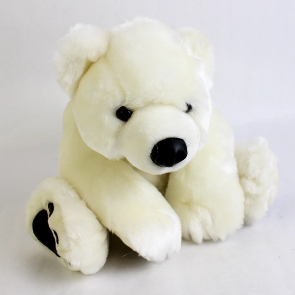 Lot of 5 White Polar Bear Stuffed Animals Various Sizes