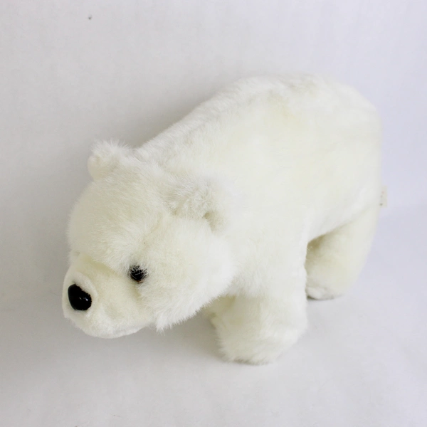 Lot of 5 White Polar Bear Stuffed Animals Various Sizes