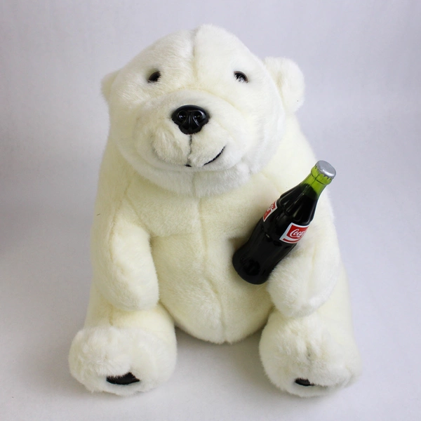 Lot of 4 Medium to Large Coca-Cola Plush Collection Polar Bears Flawed