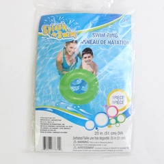 Splash-N-Swim Swim Ring Green Inflatable Water Toy 20"
