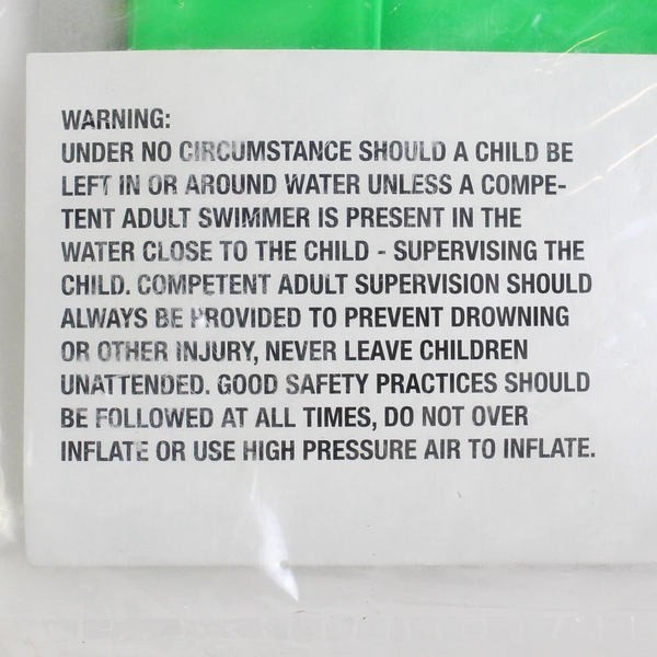 Splash-N-Swim Swim Ring Green Inflatable Water Toy 20"