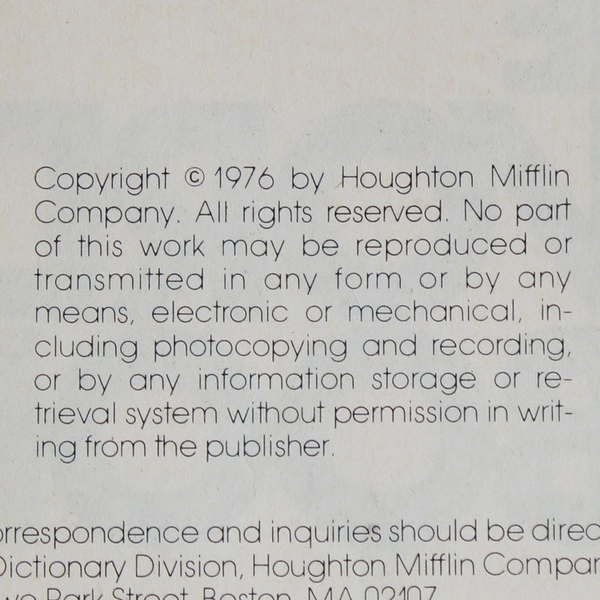 The Word Book by Kaethe Ellis 1976 Hardcover