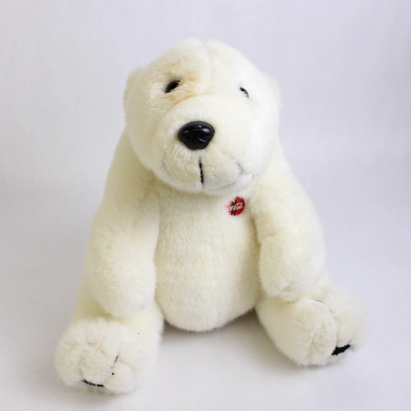 Lot of 3 Coca-Cola Plush Polar Bears Medium to Large Flawed