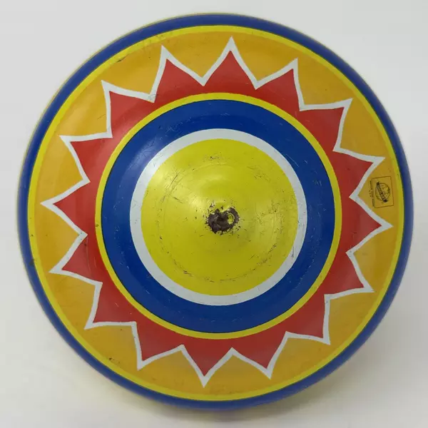 Vintage Ohio Art Zoo Pattern Metal Top With Plastic Handle 304G189