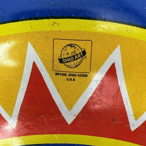 Vintage Ohio Art Zoo Pattern Metal Top With Plastic Handle 304G189