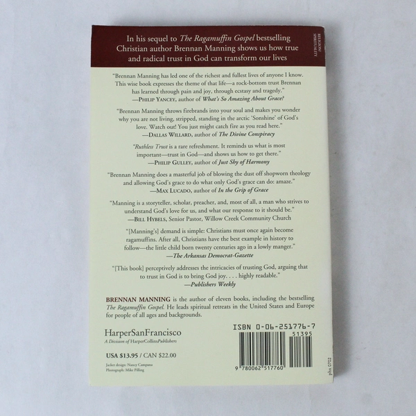 Ruthless Trust by Brennan Manning 2002 HarperCollins PB Pre-Owned Book