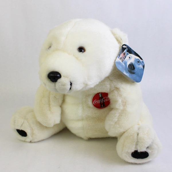 1993 Coca-Cola Polar Bear Plush Toy #370 With Tag 11"