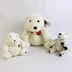 Lot of 3 Small to Medium Coca-Cola Polar Bear Plush Toys