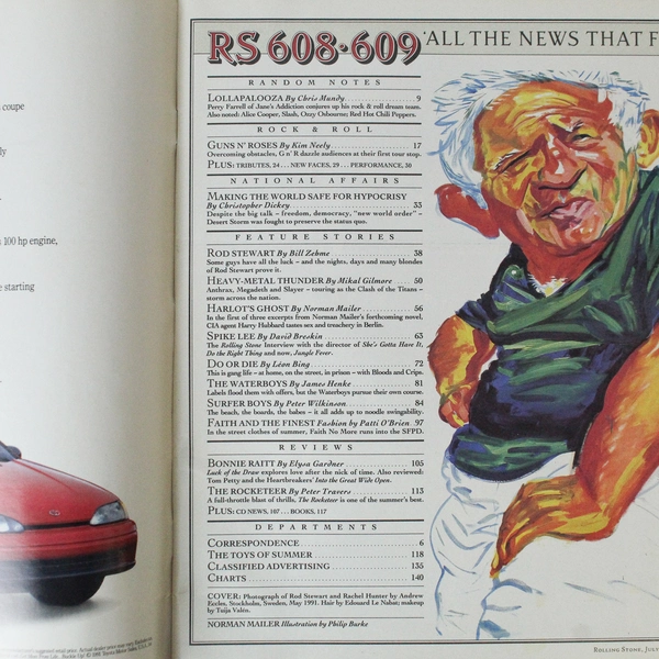 Rolling Stone Magazine July 11-25 1991 Issue 608 609 Rod Stewart Guns And Roses