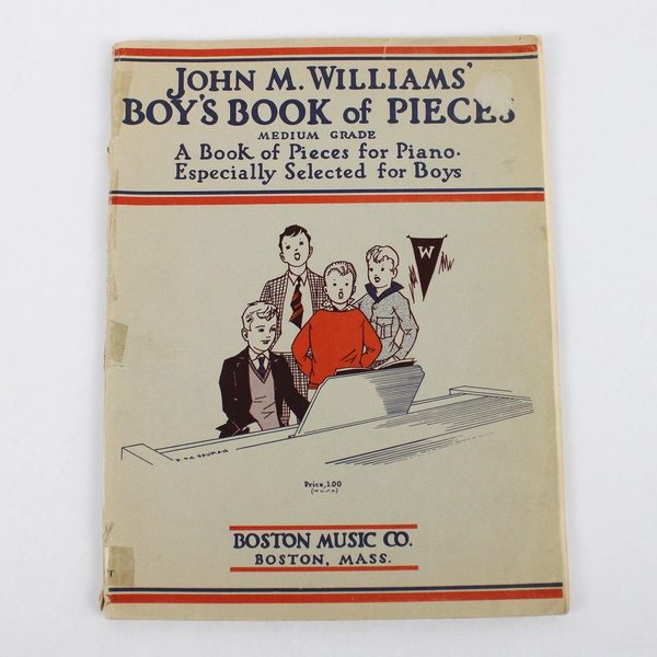 Vintage 1932 John M Williams Boy's Book of Pieces for Piano Medium Grade