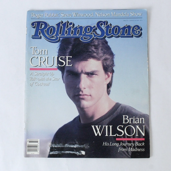 Tom Cruise Rolling Stone Magazine Issue 532 August 11 1988 Brian Wilson Winwood