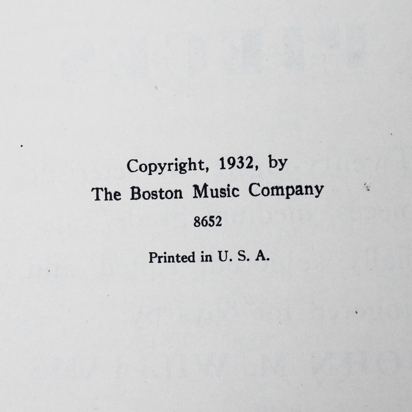 Vintage 1932 John M Williams Boy's Book of Pieces for Piano Medium Grade