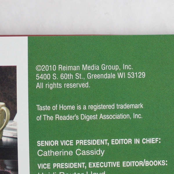 2010 Country Women Christmas Taste Of Home Reiman Media Group Hardcover