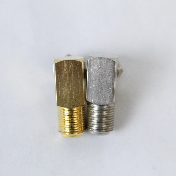 6 Coaxial Cable Female Connector Bundle with 90 Degree Male to Female Adapt