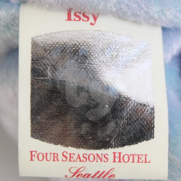 Ty Beanie Baby Issy 2001 Four Seasons Hotel Bear Seattle W/ Tag Push Doll Toy