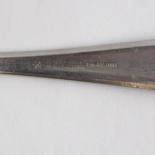 Set of 6 C. Hugo Pott 2716 Stainless Steel Pie Forks