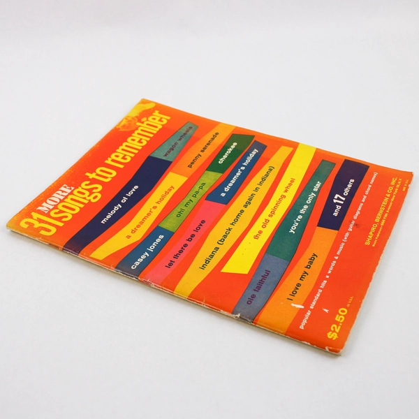 31 More Songs to Remember by Robert C Haring 1959 Song Book PB