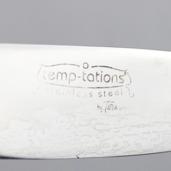 6 Pc Lot Temp-Tations Old World Floral-Round Tip Knives