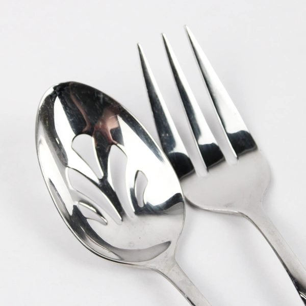 3 Pc Temp-Tations Old World Floral-Round Tip Stainless Steel Serving Utensils