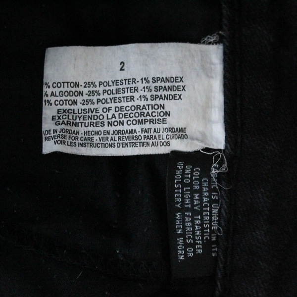 Nine West Bootcut Jeans Women's Size 2 Faded Black Denim, Modified Hem