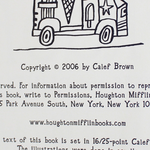 Flamingos on the Roof Poems and Paintings by Calef Brown 2006 Hardcover