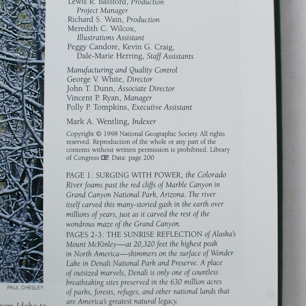 Natural America by T. H. Watkins 1998 Hardcover - National Geographic Book