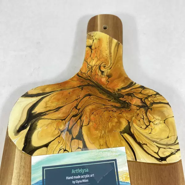 Artfelysa Handmade Acrylic Art Wood Bread Board Elysa Miles