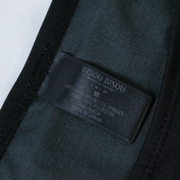 BISOU BISOU Black Swim Bottoms Women's Medium Swimsuit