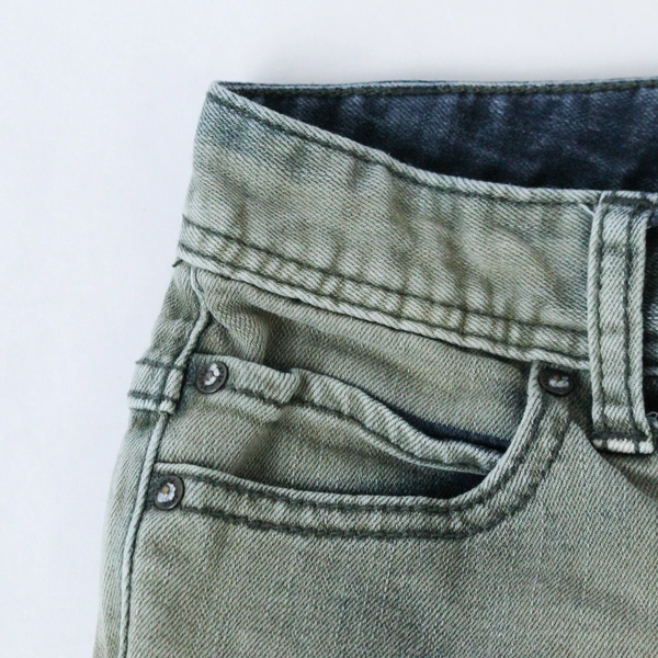 Free People Women's Distressed Skinny Jeans W 25 Grayish Brown Raw Hem