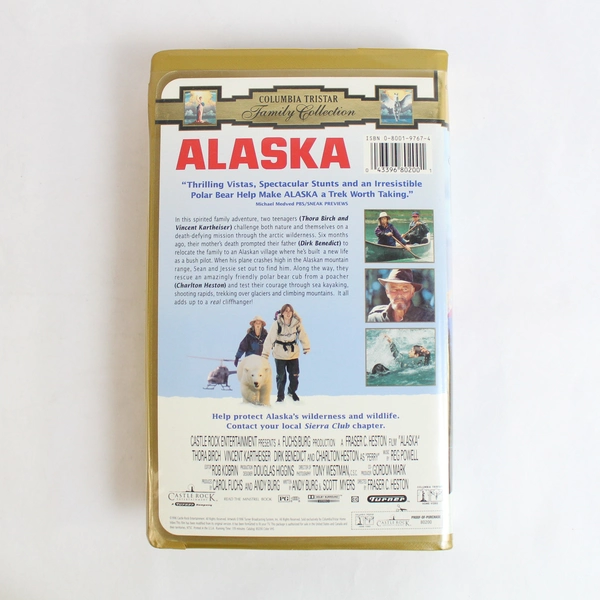 Alaska VHS 1996 Columbia Tristar Dirk Benedict Charlton Heston