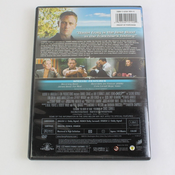 Casino Royale DVD 2006 2-Disc Full Screen Edition Director Martin Campbell