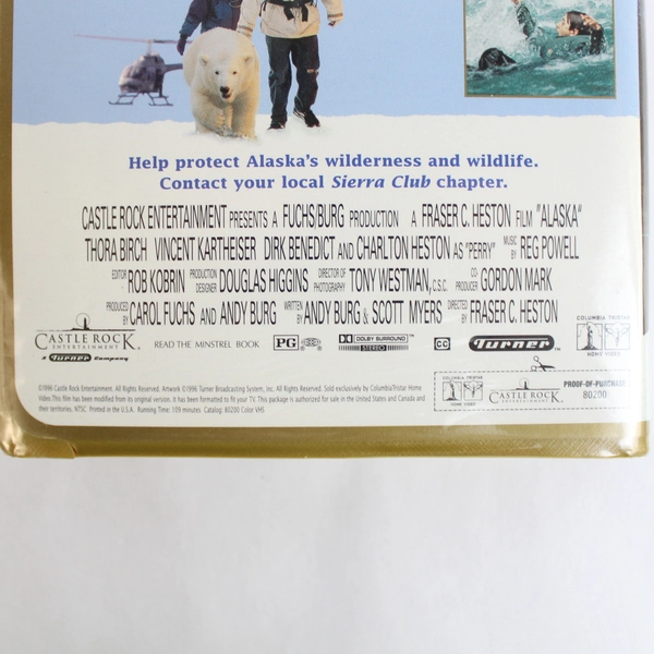 Alaska VHS 1996 Columbia Tristar Dirk Benedict Charlton Heston