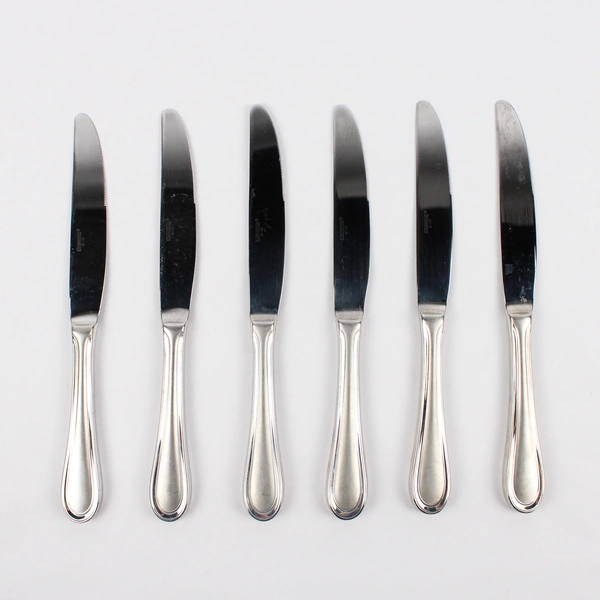 Set of 6 Cambridge Stainless Steel Solid Handle Dinner Knives