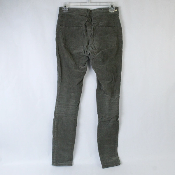 Pilcro Green Corduroy Skinny Jeans Size 26, Pre-owned with Stains