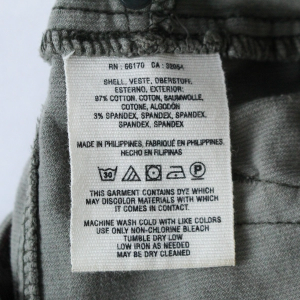 Pilcro Green Corduroy Skinny Jeans Size 26, Pre-owned with Stains