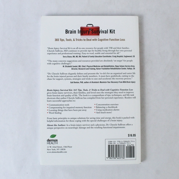 Brain Injury Survival Kit: 365 Tips & Tools by Cheryle Sullivan, 2008
